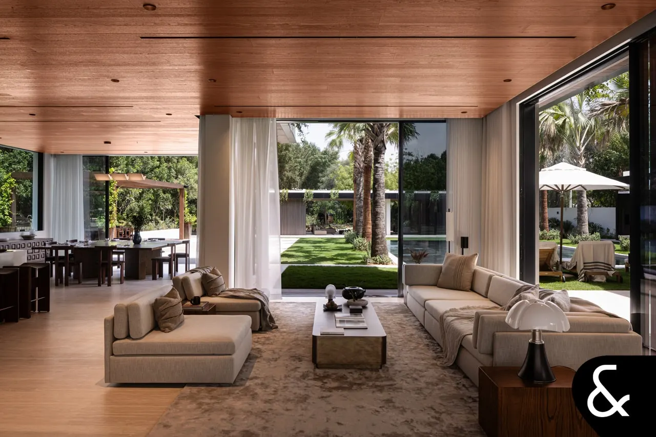 Living Room, listing photo of 5 bed villa for sale in The Collection, Al Barari